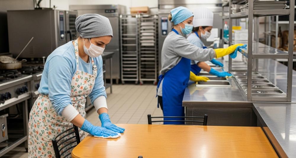 Ежедневная обработка поверхностей силами персонала позволит уничтожать практически все патогены, которые заносятся в заведение посетителями.